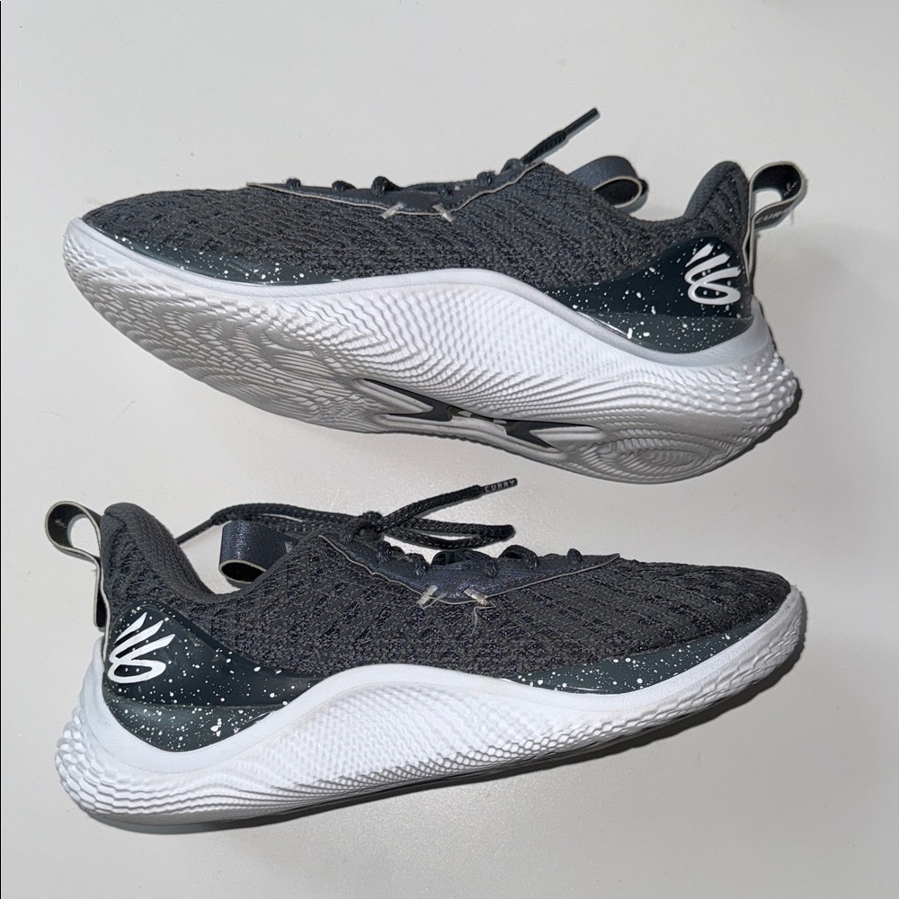 Under Armour Gray and White Athletic Shoes